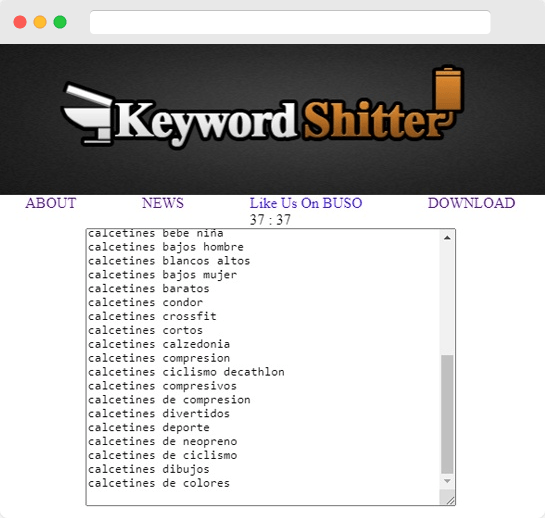 como usar keyword shitter para keyword research