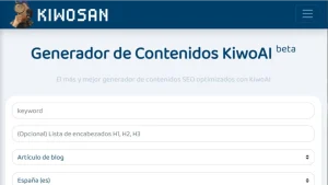 Presentamos el Generador de Contenidos KiwoAI (beta)